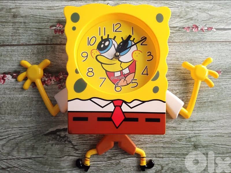 cute SpongeBob Square head wall clock 0