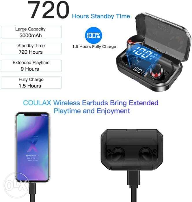 Gemtop Bluetooth Earphones- Noise Canceling/4$ Delivery 2