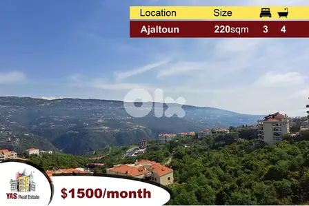 Ajaltoun 220m2 | Brand New | Prime Location | Rent | Mountain View |KH