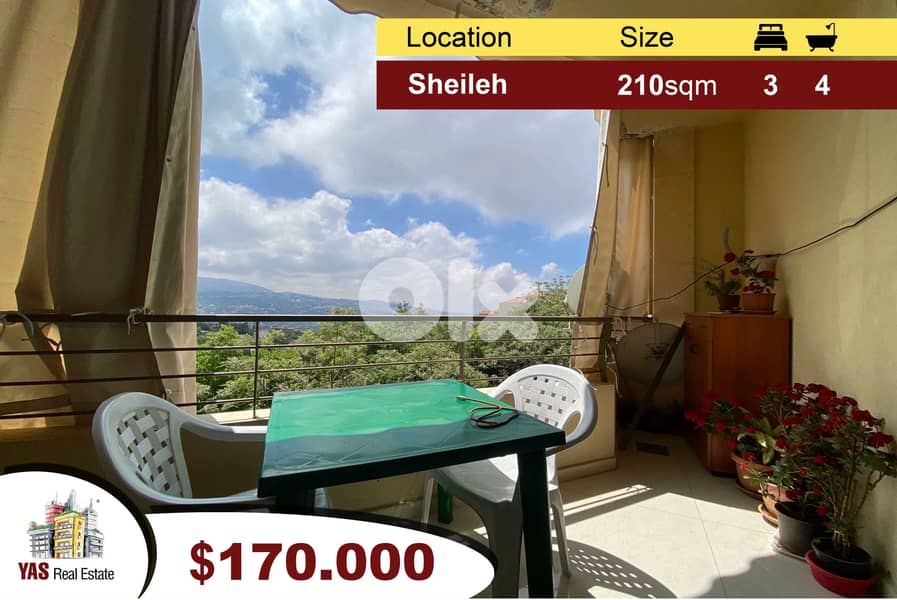Sheileh 210m2 | Well Maintained | Luxury | Mountain View | EL 0