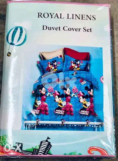 Duvet Cover Set for girl, ROYAL LINENS, طقم تخت ولّادي, Mickey Mouse