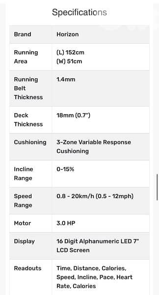 Horizon 7.0 AT Treadmill 12