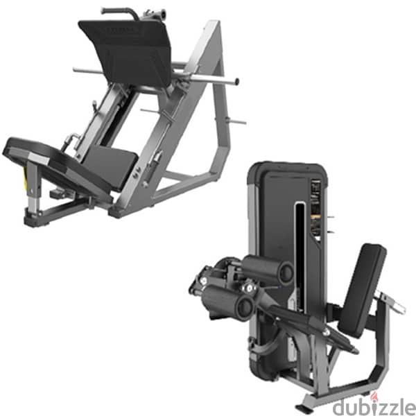 angled leg press + leg extension/leg curl 0