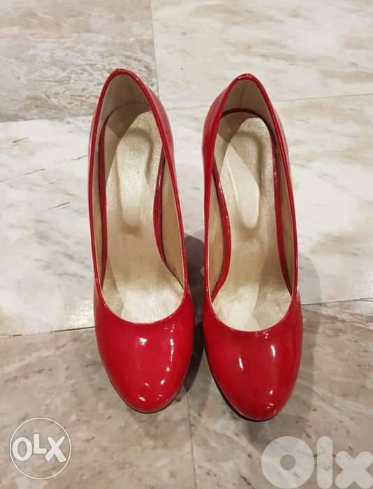 Red shoes double semelle 0