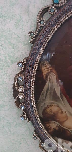 old italyian tablue cader bronze 1000 cristal stones 3