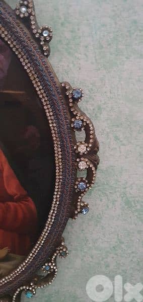 old italyian tablue cader bronze 1000 cristal stones 4