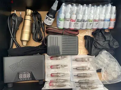 Rotary pen tattoo kit