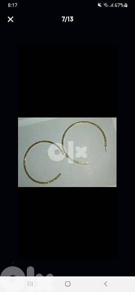 earrings gold only high quality 2