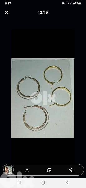 earrings gold only high quality 5