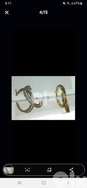 earrings gold only high quality 7