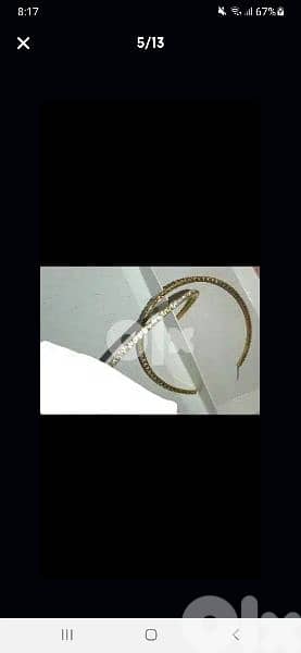 earrings gold only high quality 8