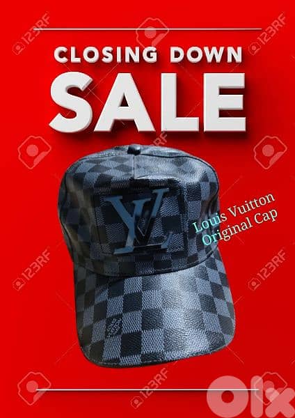Copy original Louis Vuitton leather cap 0