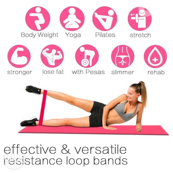 Rubber Mini Bands Crossfit pack of 5 pcs 0