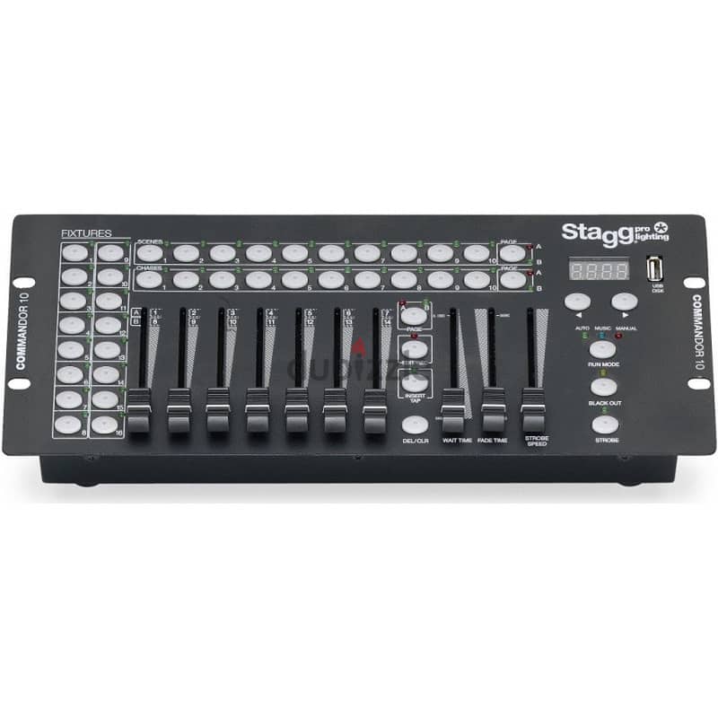 Stagg Commandor 10-2 10-Chan DMX Light Controler 0