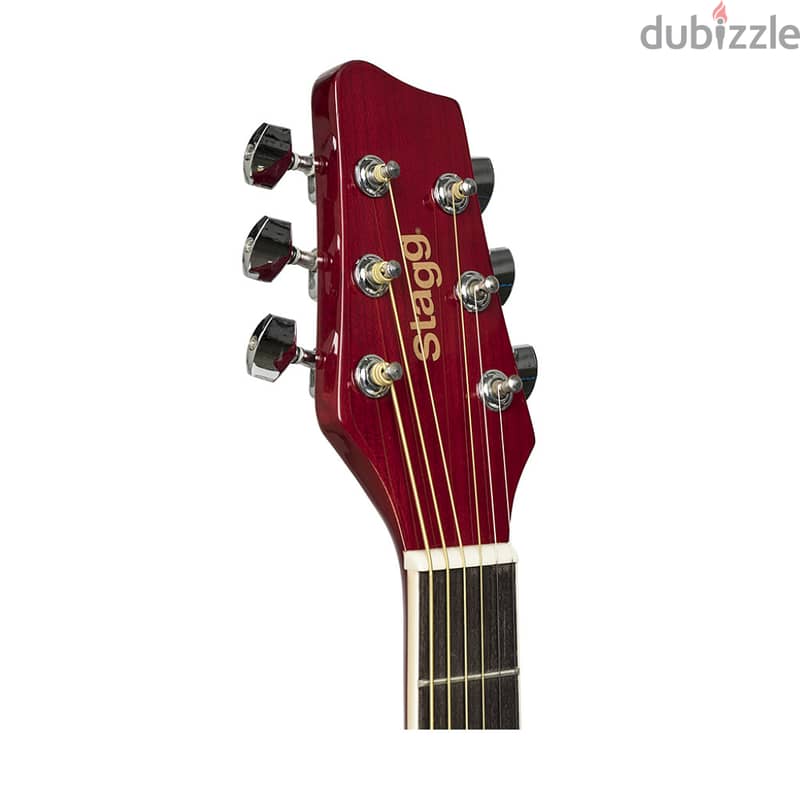 Stagg SA20D Red Acoustic Guitar 2
