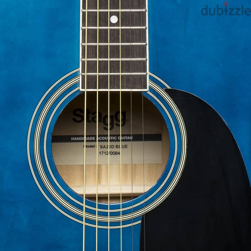 Stagg SA20D BLUE Acoustic Guitar 2