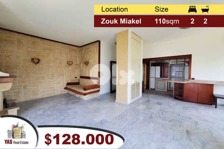 Zouk Mikael 110m2 | Well Maintained | Quiet Location | Mountain View|T