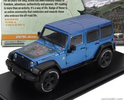 Wrangler Unlimited 2016 Black Bear Edition diecast car model 1;43. Wrangler Unlimited 2016 Black Bear Edition diecast car model 1;43.