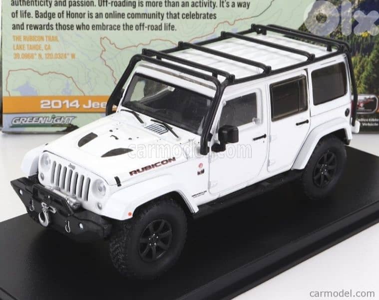Wrangler Unlimited X Rubicon 2014 diecast car model 1;43. 0