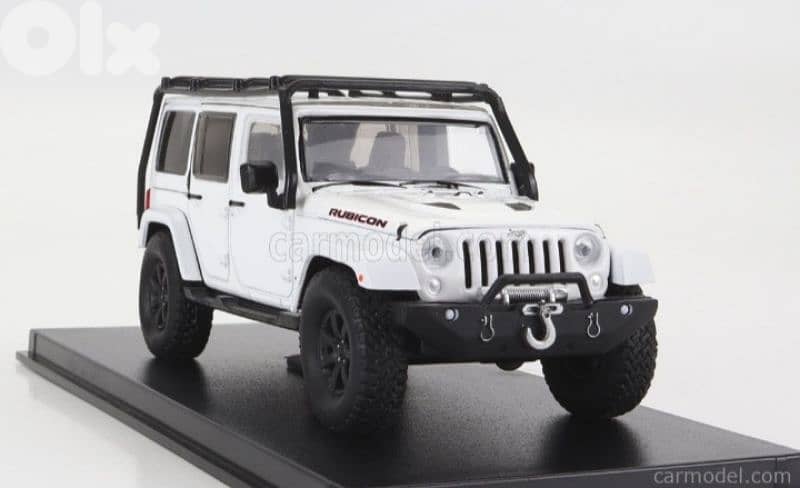Wrangler Unlimited X Rubicon 2014 diecast car model 1;43. 3