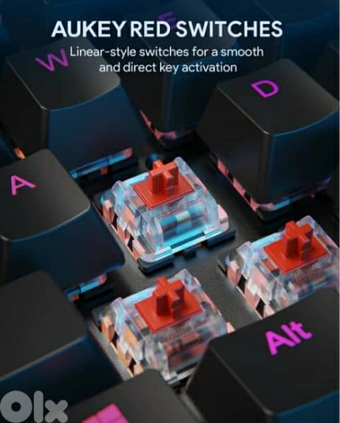 AUKEY KMG12 Mechanical Keyboard 104key/ 4 $ delivery. 9