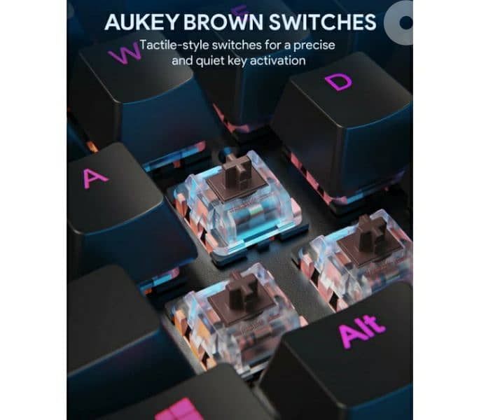 AUKEY KMG12 Mechanical Keyboard 104key/ 4 $ delivery. 10