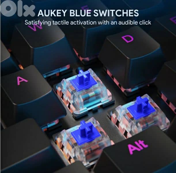 AUKEY KMG12 Mechanical Keyboard 104key/ 4 $ delivery. 11