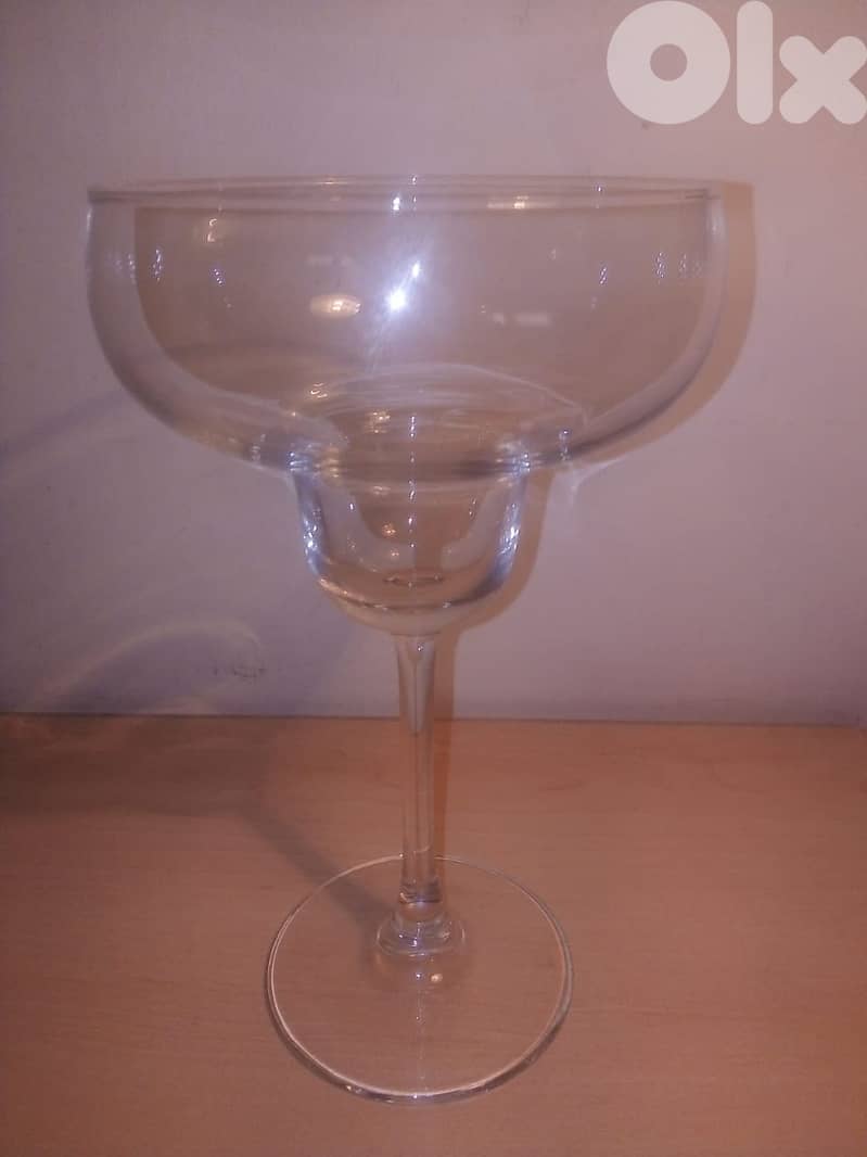 pack of 6 cocktail / ice cream / drink glasses made turkey 20*11.5cm 0
