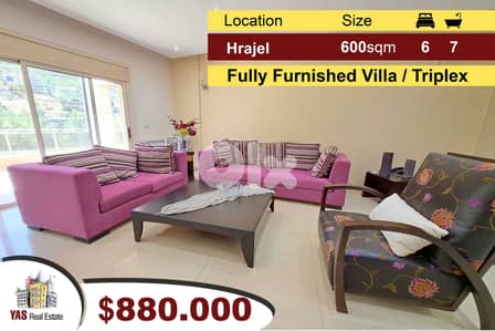 Hrajel 600m2 + 800m2 Garden | High-End Villa / Triplex | Furnished |DA