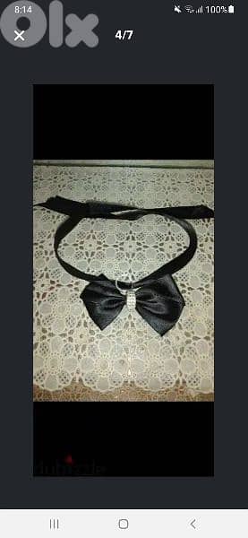 3a2ed aswad satin ma3 strass 3
