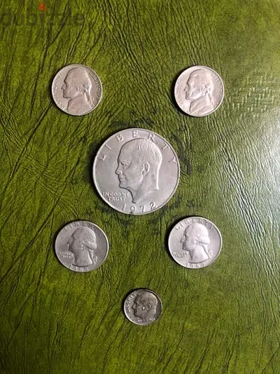 set of 6 USA coins 50’s 60’s 70’s set of 6 USA coins 50’s 60’s 70’s