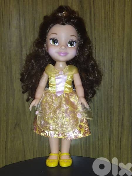 PRINCESS BELLE ANIMATOR DISNEY BEAUTY&THE BEAST+Crown+Shoes great doll 3