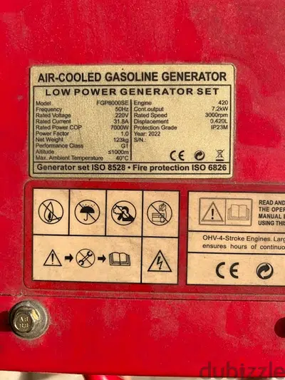 Gasoline Generator 32 Amper, Barely Used