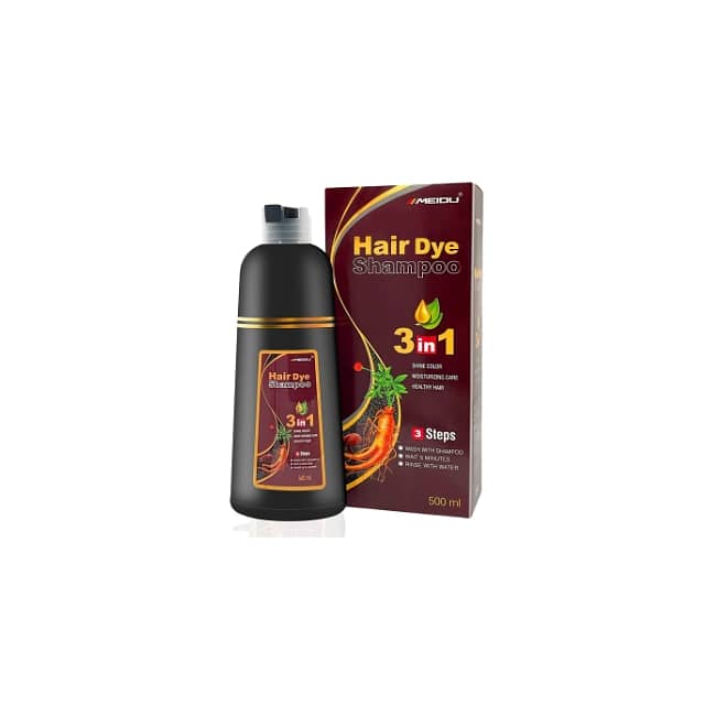 Meidu Hair Dye Shampoo, 3-in-1 Natural White Hair Dye 500ml 0