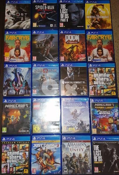 biggest collection of used PS4 CD org. 2