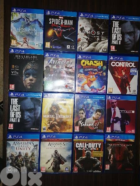 biggest collection of used PS4 CD org. 3