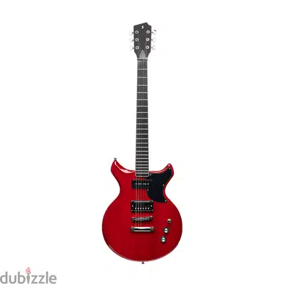 Stagg Silveray DC Electric Guitar - Transparent Red