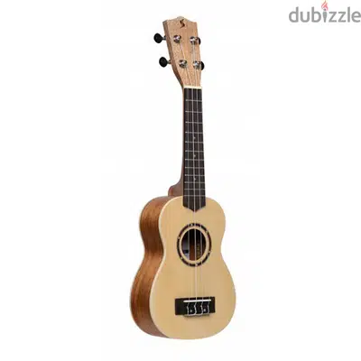 Stagg Spruce Traditional Soprano Ukulele with Nylon Bag