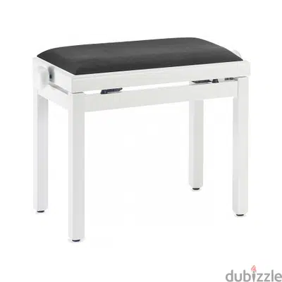 Stagg High gloss Piano Bench with Black Vinyl Top