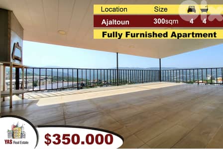 Ajaltoun 300m2 | Spacious Apartment | Furnished | Luxury | View |
