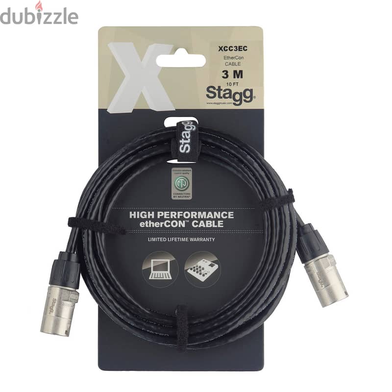 Stagg XCC3EC 3m Ethercon Cable 0