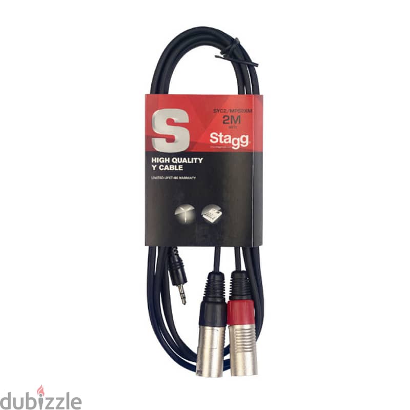 Stagg SYC2/MPS2XM 2m Y Cable 0