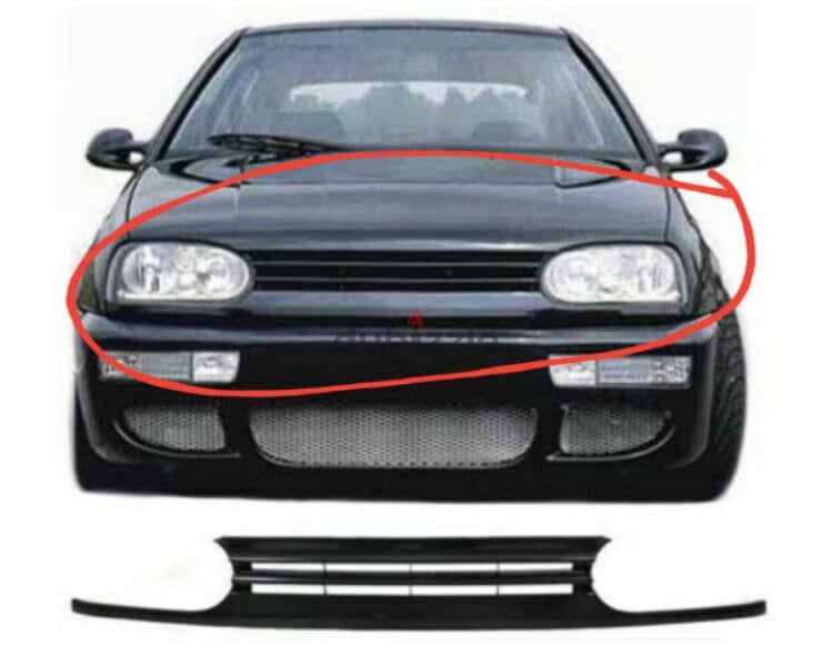 golf 3 vr6 fiber grill 0