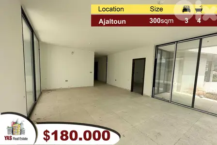 Ajaltoun 200m2 | 80m2 Terrace | Luxurious | Garden | New | Catch |