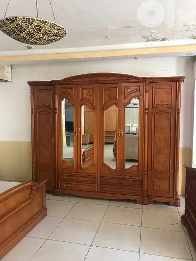 أوضة نوم خشب زان ولاتي كلا ملبسة قشرة سنديان