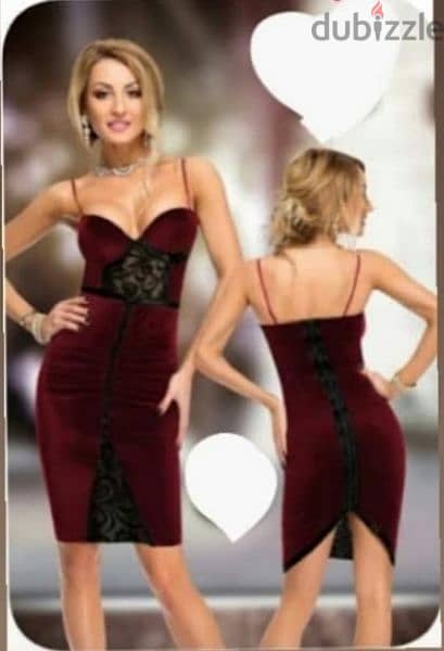 dress metwafer bordo aw aswad s to xL 2
