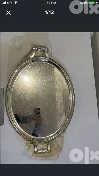 antique christofle edition Gallia serving tray