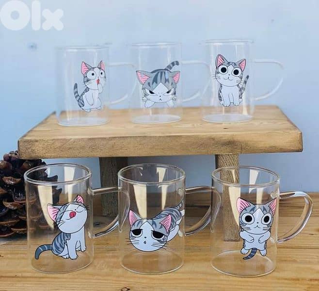 the cutest transparent glass mugs 13