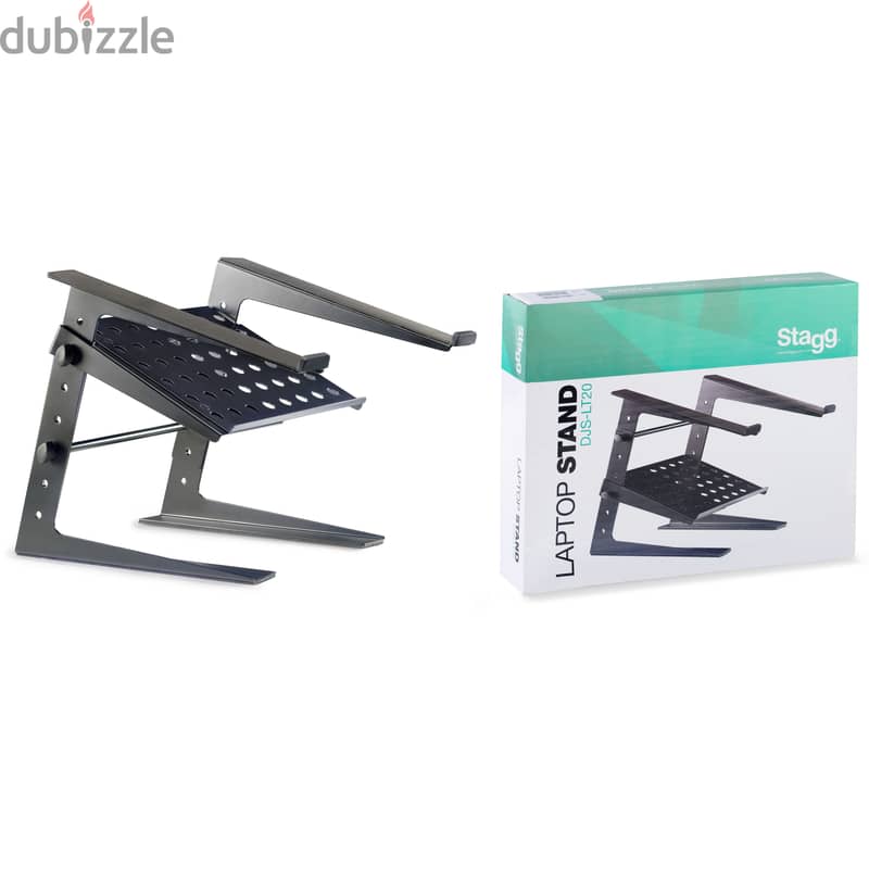 Stagg Professional DJ Desktop Stand with Lower Support Plate 2