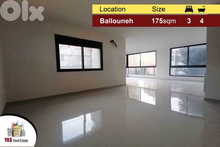 Ballouneh 175m2 | Brand New | For Rent | Excellent Condition| View |IV